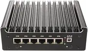HUNSN Micro Firewall Appliance, Mini PC, OPNsense, VPN, Router PC, Pentium Gold 8505, RS53, 6 x Intel 2.5GbE I226-V, COM, HDMI, DP, Type-C, 8G RAM, 256G SSD