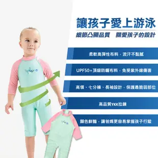 《Splash About 潑寶》Toddler UV Suit 兒童抗UV連身泳衣- 花漾蜻蜓