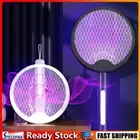 Outdoor 1000mAh Foldable Bug Zapper Handheld Mosquito Killer Swatter for Indoor