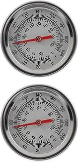 Sosoport 2 Pcs Stainless Steel Soil Thermometer Device No Battery Thermometer for Garden Compost Temperature Measuring