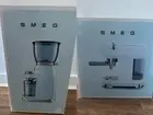 Smeg 50s Style Espresso Coffee Machine & Grinder - Pastel Blue