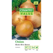 Country Value Hunter River Brown Onion Vegetable Seeds