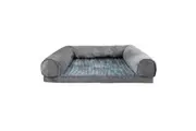 Pawz Memory Foam Calming Pet Sofa Dog Bed Medium Grey