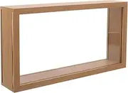 GARVALON DIY Flower Frame Display Stand Wooden Shadow Box Flower Bouquet Box for Sweet Bouquets