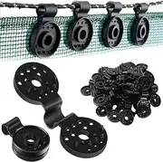 100Pack Shade Cloth Clips，Shade Cloth Fix Plastic Clamp for Outdoor Shade Fabric Netting（Black）