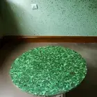 Real Malachite Round Coffee Table Top – Stunning Living & Hallway Furniture Top