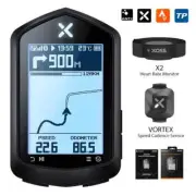 GPS Bike Computer Wireless Speedometer ANT+ Map Route Navigation Vortex Sensors