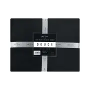 Jenny McLean Douce Black Throw Rug