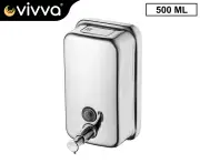 500ML Stainless Steel Soap Dispenser Commercial Grade Wall Mounted Lotion