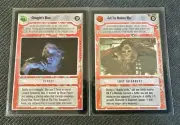 SMUGGLER'S BLUES & LET THE WOOKIE WIN (Star Wars CCG) Card Lot (Both Limited Ed)