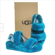 UGG Women's Oh Yeah Slipper, Soft Amethyst, (Aquatic Blue, 7 REG) NWB AA-4