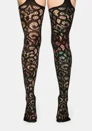 Finders Keepers Brocade Garter Stockings