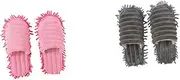 COOLHIYA 1 Pair microfiber cleaning shoes lazy mop slipper clean room slippers Dust Cleaning Slipper microfiber mop slippers House Dusting Slippers cleaning slippers the lazy floor women's