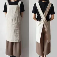 在飛比找樂天市場購物網優惠-圍裙女時尚男工作服家用廚房防水油定制logo印字可愛日式背帶