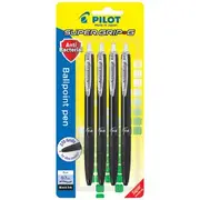Pilot Super Grip G Antibacterial Ballpoint Pen Black 4 Pack