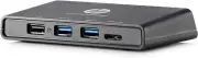 HP 3001PR USB 3.0 Port Replicator - for Notebook - USB - 3 x USB Ports - Network