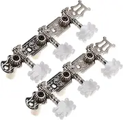 Yardwe 1 Set Classical Guitar Tuning Pegs with Locking Tuners for Accurate Tuning Easy Installation Wide Compatibility Acoustic Guitars Durable Protective Design