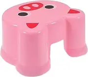 Cartoon Bench Shower Step Stool Japanese Bath Stool Short Bath Chair Plastic Step Plastic Pink