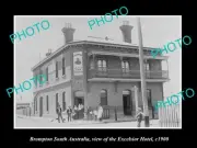 OLD LARGE HISTORIC PHOTO OF BROMPTON SOUTH AUSTRALIA THE EXCELSIOR HOTEL c1900