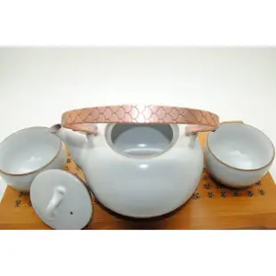 乾唐軒活瓷陶器----福心提梁壺茶具組----油脂釉茶杯茶壺一壺六杯禮盒裝