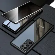 Magnetic Case for Galaxy S23 Ultra, Anti Peeping Case Double Sided Tempered Glass Protective Flip Shell 360 Full Body Protection Mobile Phone Cover...