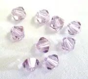 24 Swarovski Crystal Bicone Beads # 5328 Lt Amethyst 6MM