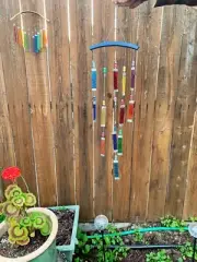 Chakra Rainbow Stained Glass Wind Chime Sun Catcher