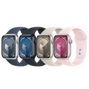 Apple Watch S9 GPS 45mm 鋁金屬錶殼搭配運動型錶帶