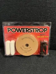 Flexcut Standard Leather Powerstrop Leather Wheel for Tools, set of 2,deluxe kit