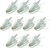 Iouyjiu Jig Skirts for Bass Fishing | Luminous Silicone Jig Skirts Lures Kit | Flexible Fish Tackle Supplies for Bass Freshwater & Saltwater