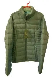 Magellan Outdoors Girls Size (8-10) Classic Fit Puffer Jacket Green/blue New