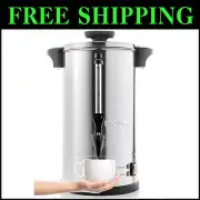 50-Cup Commercial-Grade Stainless Steel Percolator Coffee Maker - ETL Certified