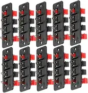 UPKOCH 1set Terminal Wire Connector Clips for Audio Equipment LED Light Strips and Testing Applications Durable Speaker Terminal Connectors with Simple Clamping Design 10pcs