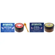 Restorative Hair Treatment With Fenugreek and Maka Rejuvenating Scalp Scrub and Cleanser Kit by AyurVita for Unisex - 2 Pc Kit