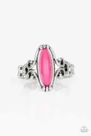 Paparazzi Ring - Desert Canyon- Pink Stone