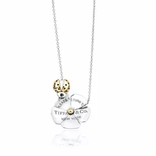 Tiffany&Co.花朵與瓢蟲協奏曲18K黃金+925純銀項鍊