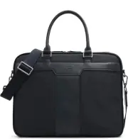 Ted Baker London Belgrave Black Leather Messenger Bag