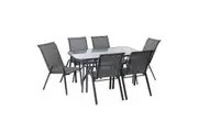 Stratco Saver Steel Sanctuary 7 Piece Rectangle Setting
