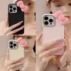 Bow Tie Silicone Back Cover For iPhone 16 15 14 13 12 11 Pro Max Plus Mini Case
