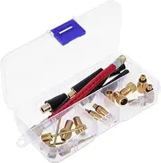 MUELODSIC Quick Connect Bike Valve Adapter Inflation Needle for Sports Balls Bikes Balloons Made for Air Compressors