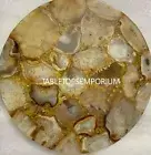 24"Agate Table Top, Custom Corner Table, Round Dining Table, Stone Coffee Table