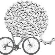 Bikes Chain - Bicycles Replacement Chain, Mountain Bikes, 116 Links Road Bikes, Efficient Power Transfer for Road Mountain Riding, Special Steel for Racing Cycling