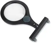 Carson LumiCraft LED Lighted Hands-Free 2x Magnifier with 4x Spot Lens