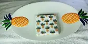 Pineapple Platter and Beverage Napkins Serving Set OpalHouse NEW