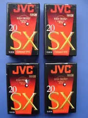 (4) JVC TD-20 SX 20 Minute VHS-C Compact Camcorder Video Tape Cassette SEALED