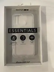 TECH21 Essentials iPhone 12 Mini 5.4 2020 Clear Case 5ft Drop Tested Ultra Thin