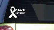MHE Awareness *I410* 8.5 inch White Sticker multiple hereditary exostoses