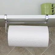 Kitchen Roll Holder Stainless Steel Paper Towel Hanger Holder Tissue Hanger Organizer Rack Under Cabinet Rack Cabinet Roll Hanging Shelf Kitchen Organization Storage Over Door