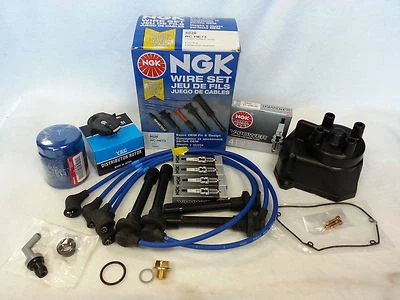 1998-2002 FOR Honda Accord LX EX-Tune-Up Kit Cap Rotor NGK Wires-Spark Plug PCV