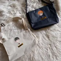 在飛比找蝦皮購物優惠-Haikyuu Sling bag 男女斜挎包帆布經典hai